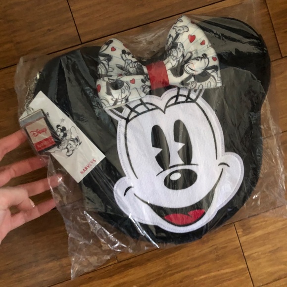 Harvey's Mickey Heart Minnie Convertible Backpack Crossbody Handbag - Picture 4 of 7